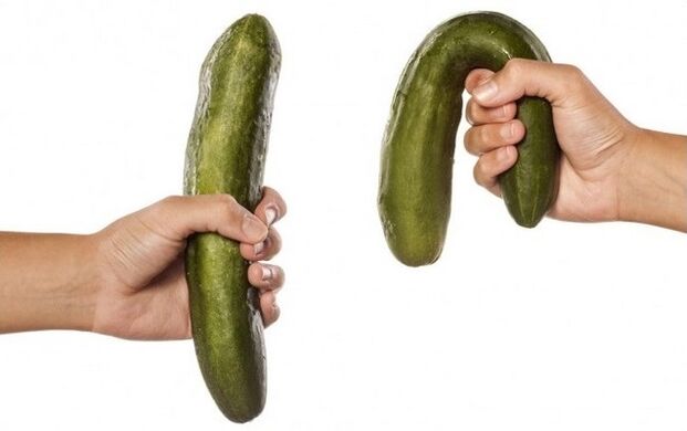 good and weak potency on the example of cucumbers